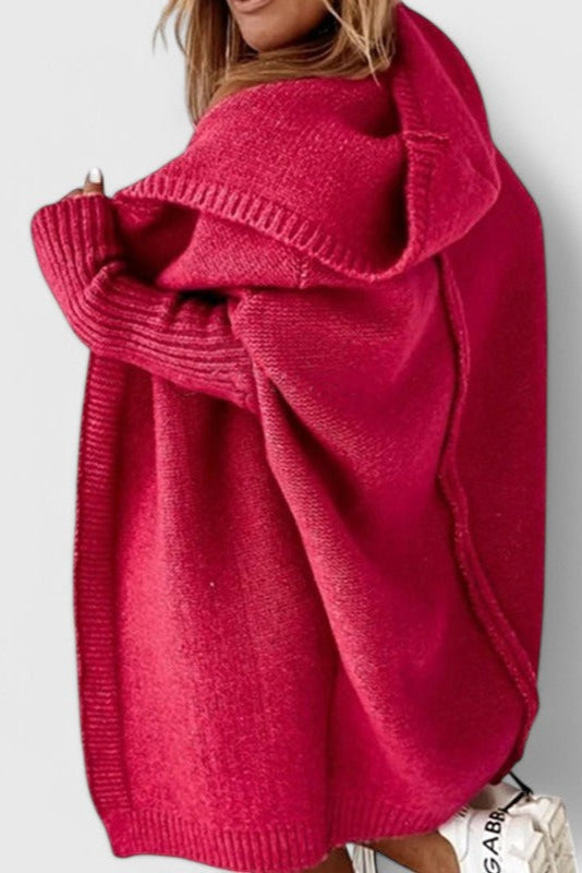Lovisa Oversized Knit Cardigan with Hood