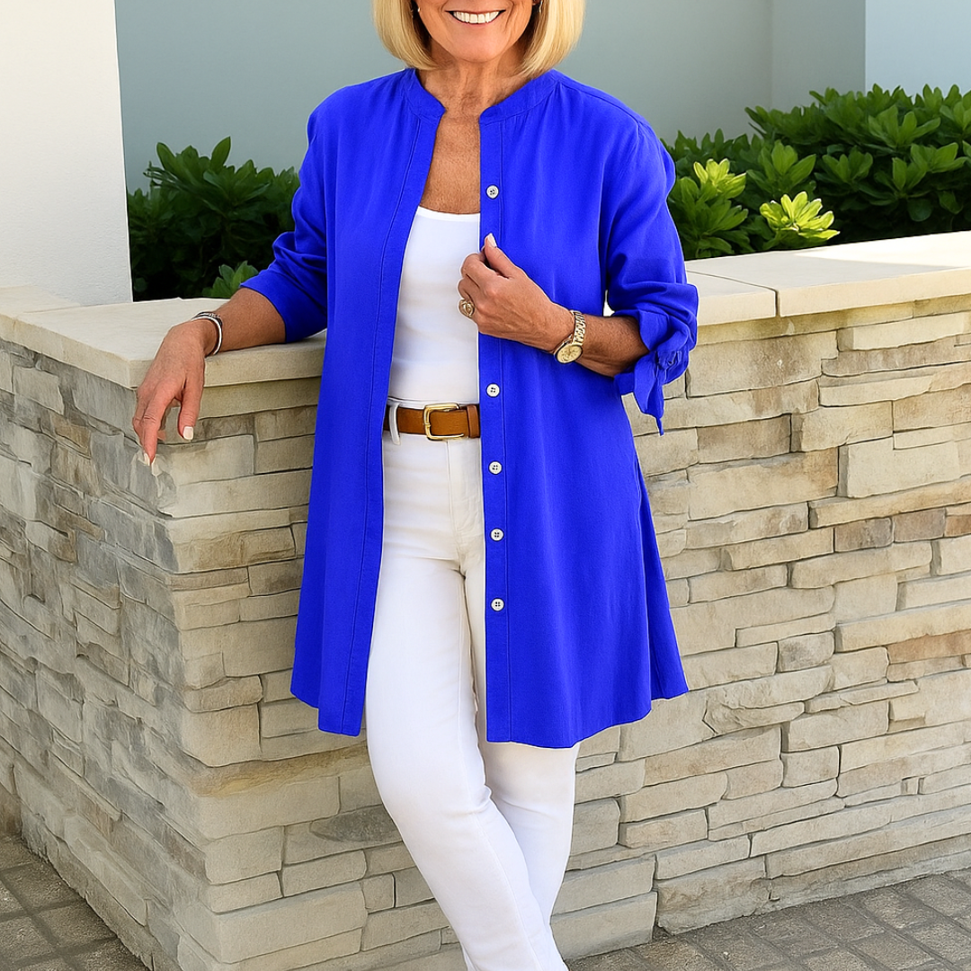 LOUISE - Elegant Blouse with Bow Sleeves