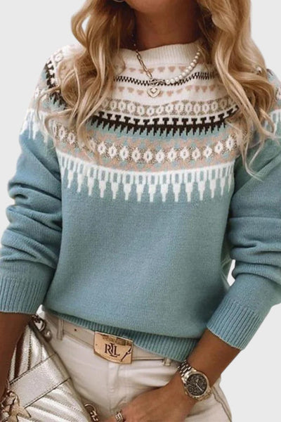 Gemma Textured Crew Neck Sweater