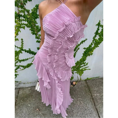 OLAYA – Long Dress with Ruffles