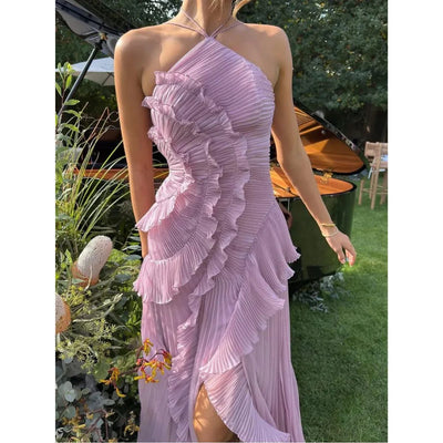 OLAYA – Long Dress with Ruffles