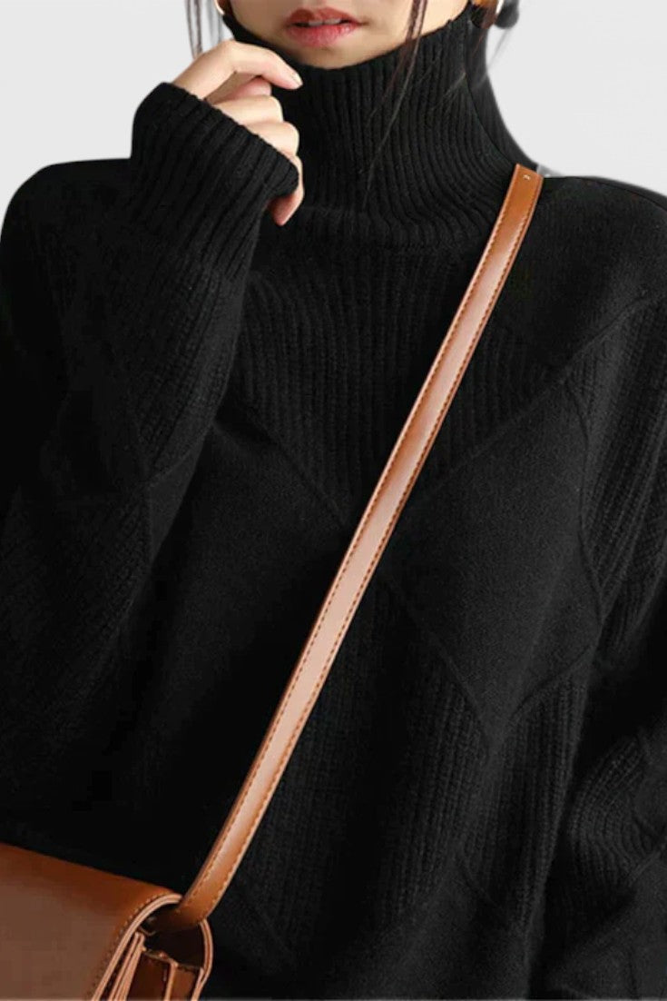 Jasmine Cashmere High-Neck Sweater