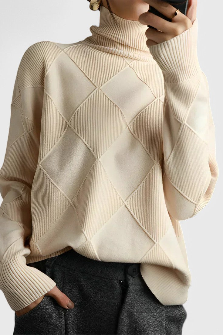 Jasmine Cashmere High-Neck Sweater