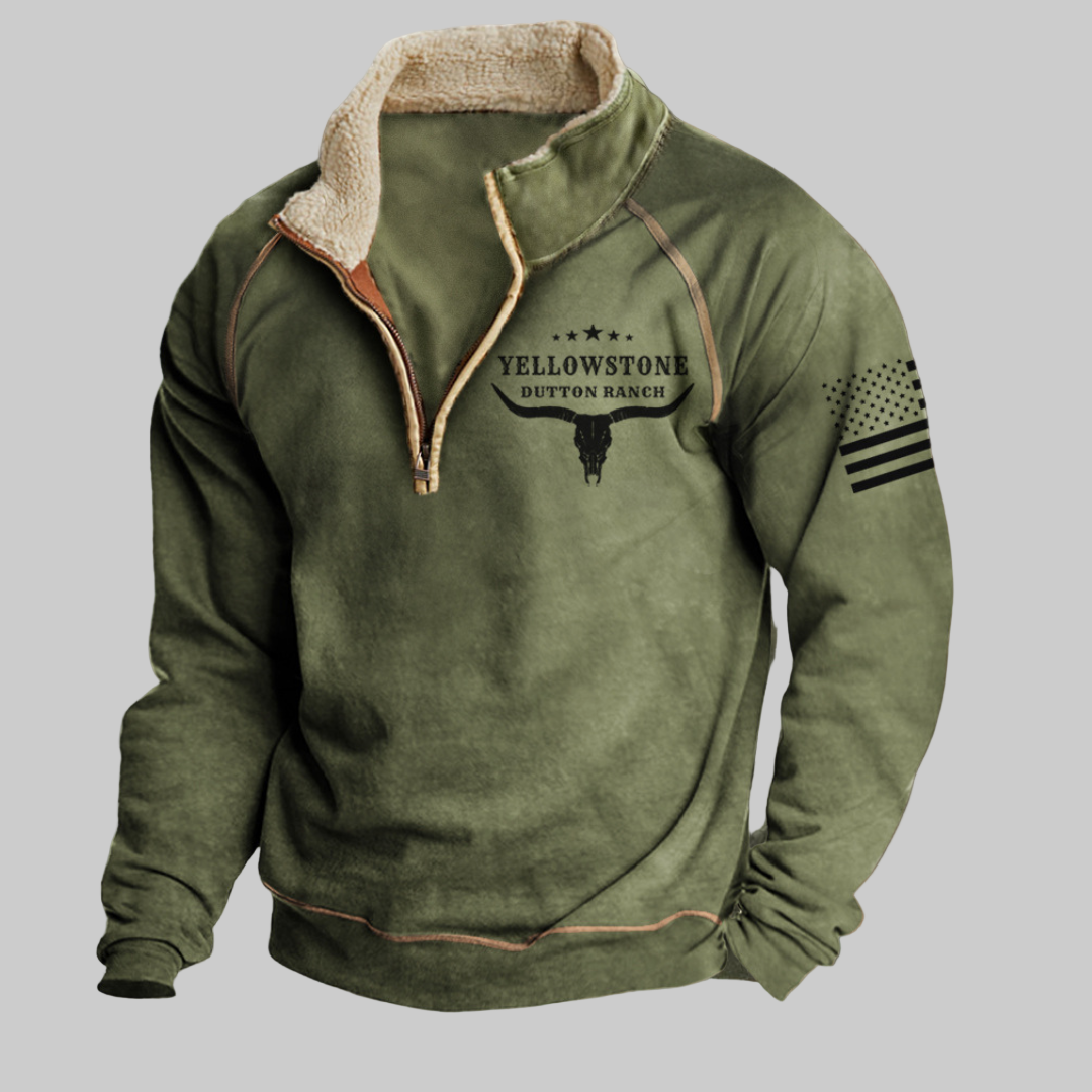 Half-zip comfortable western