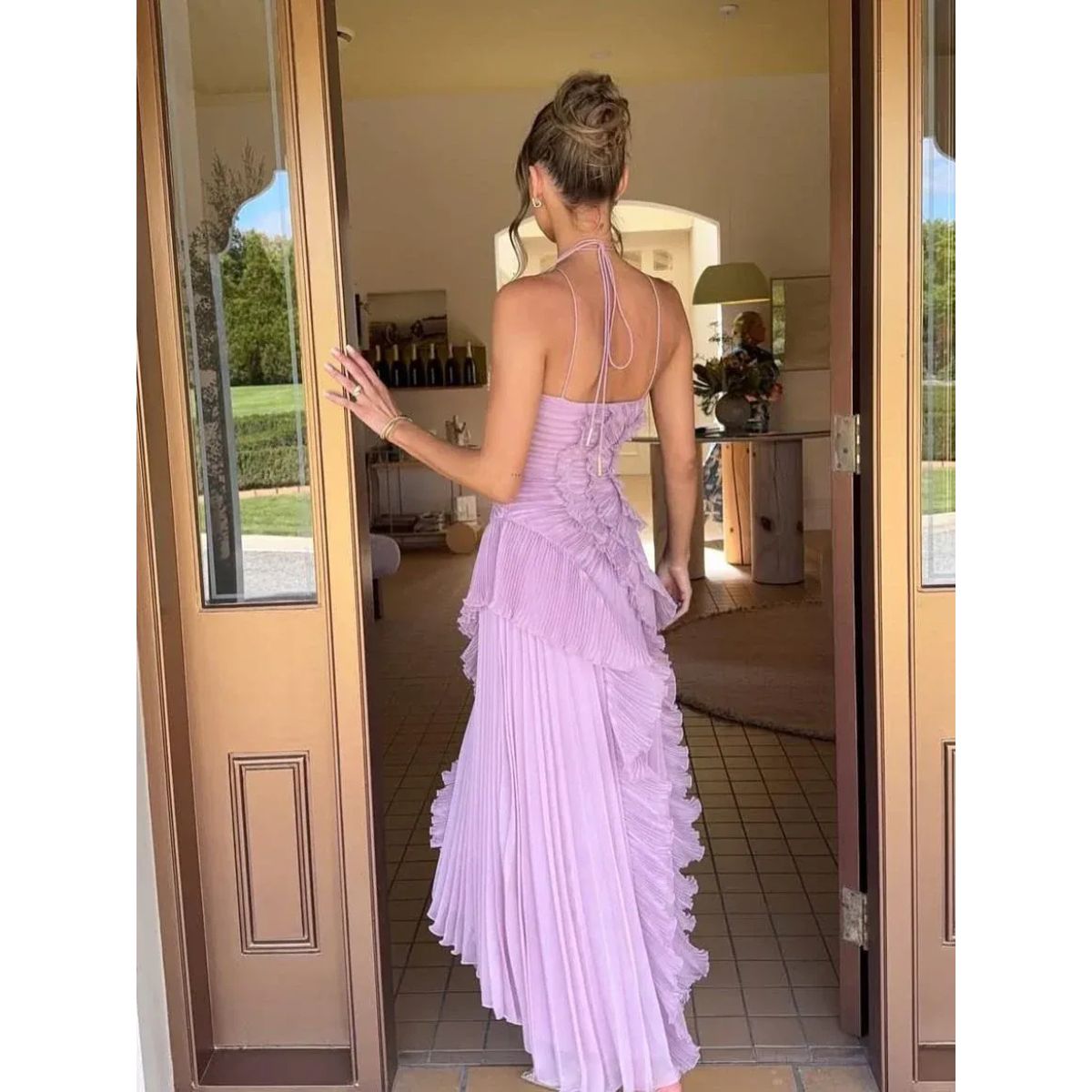 OLAYA – Long Dress with Ruffles