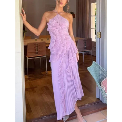 OLAYA – Long Dress with Ruffles