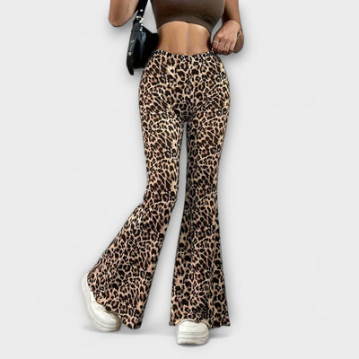 Bootcut Leopard Pants