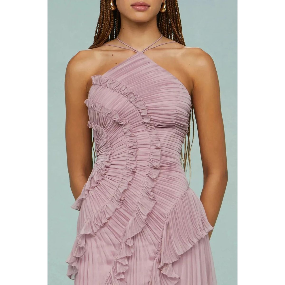 OLAYA – Long Dress with Ruffles