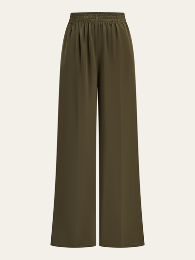 Asymmetric Wrap Top and Pants Set