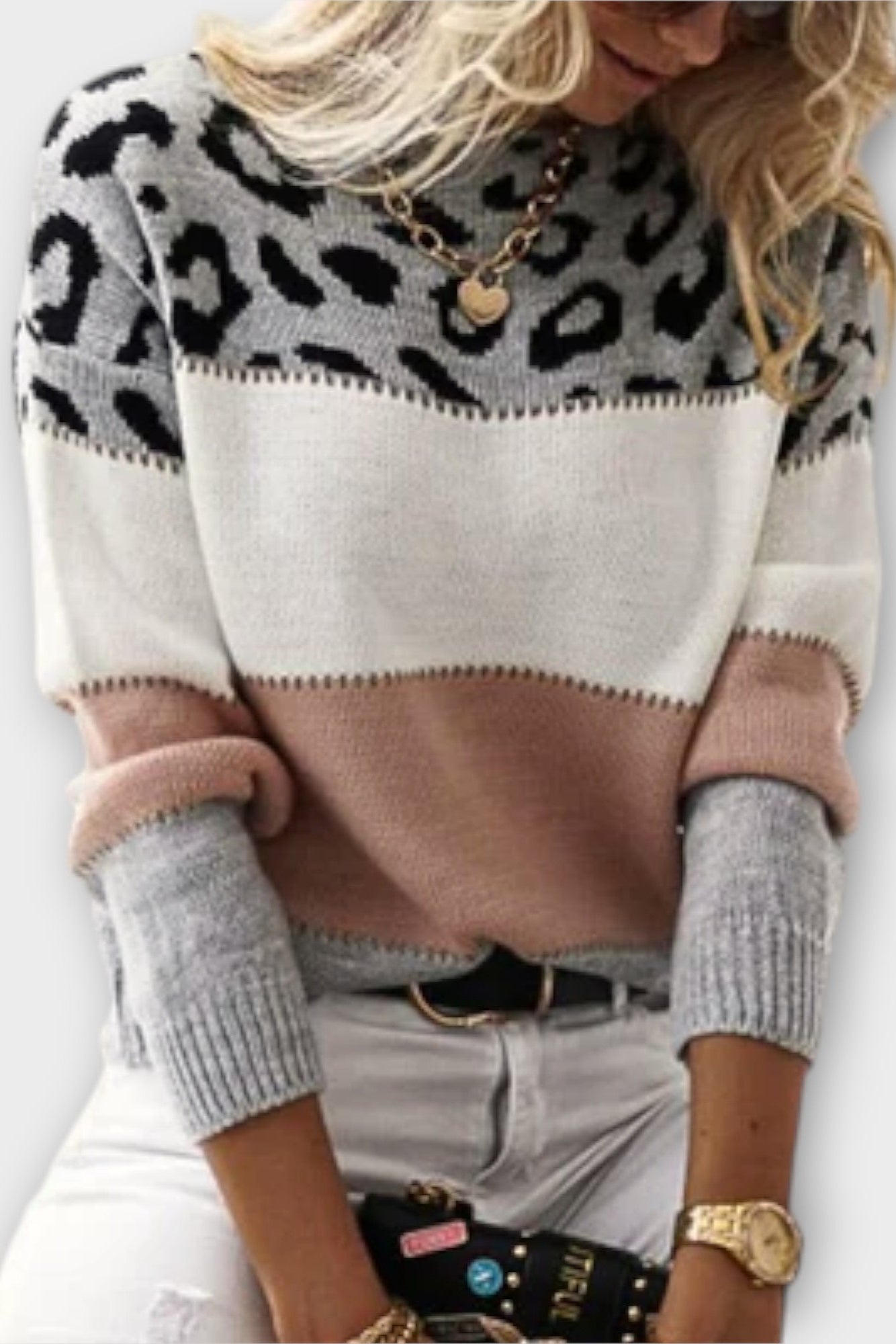 María | Patterned blend sweater