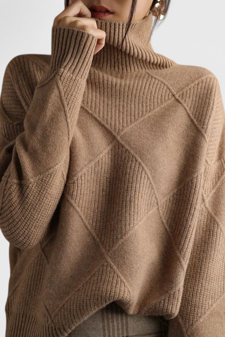 Jasmine Cashmere High-Neck Sweater