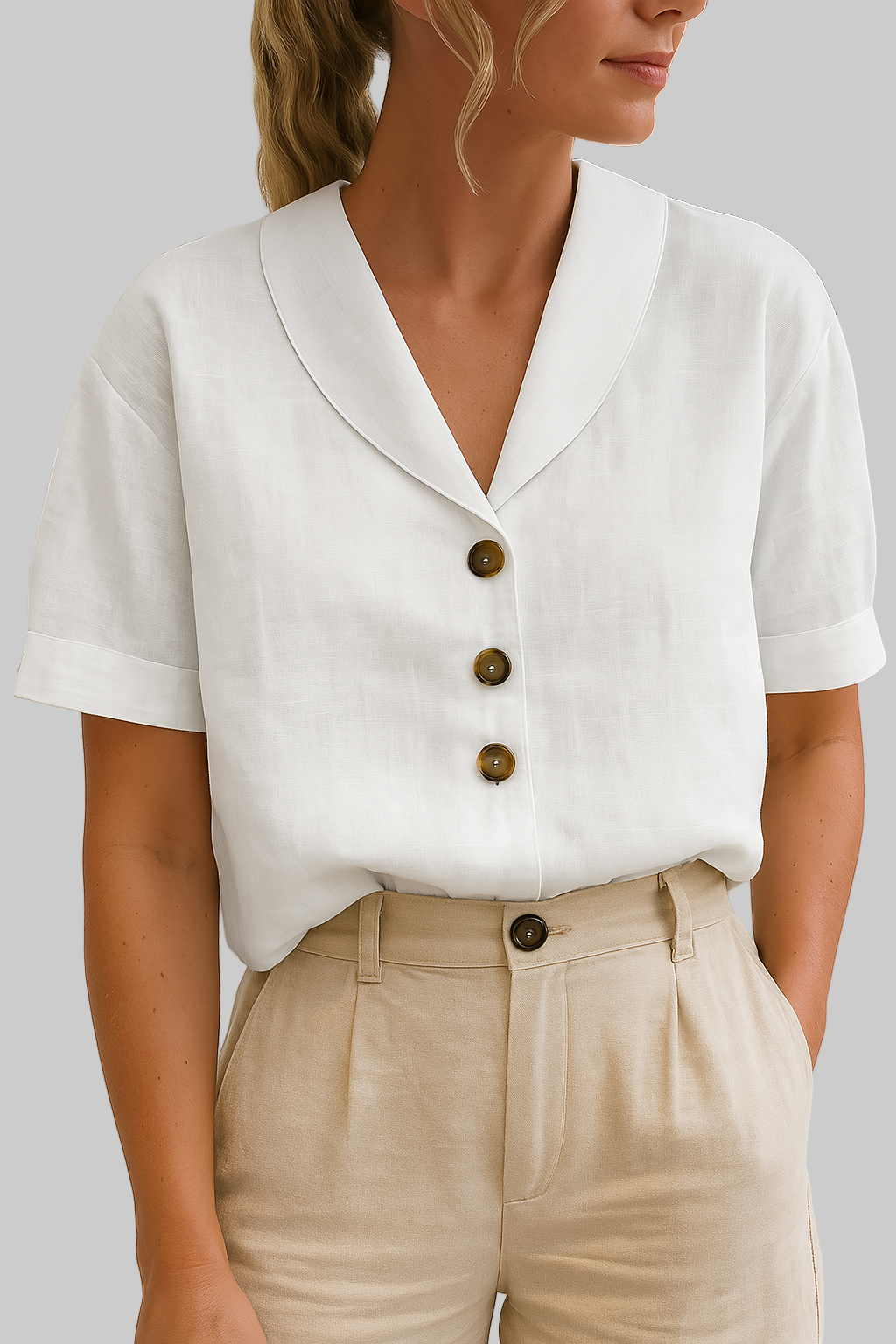 Evelinda - Elegant Casual Blouse