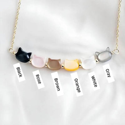 Miaura™ | Cat-Shaped Gemstone Necklace