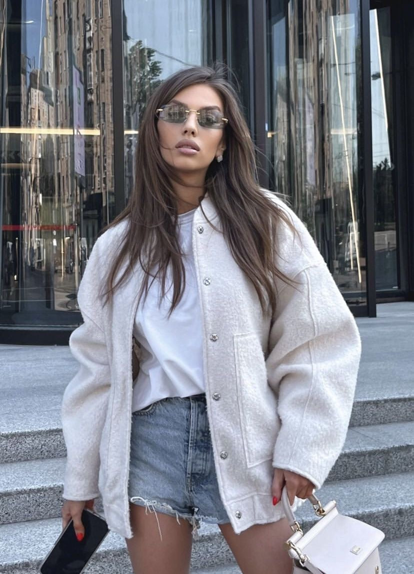 INES - Oversized Bomber Jacket