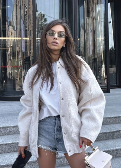 INES - Oversized Bomber Jacket