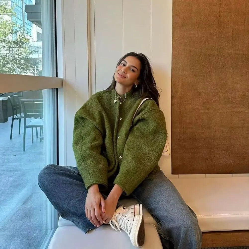 INES - Oversized Bomber Jacket