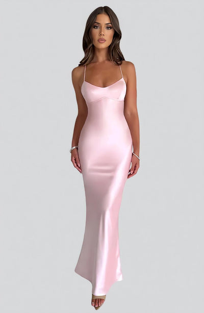 Isabel – Luxury Satin Maxi Dress