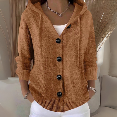 Fabiana | Soft knitted cardigan with hood