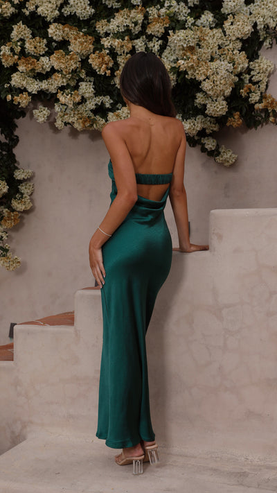 Thesa - Sleeveless Satin Dress