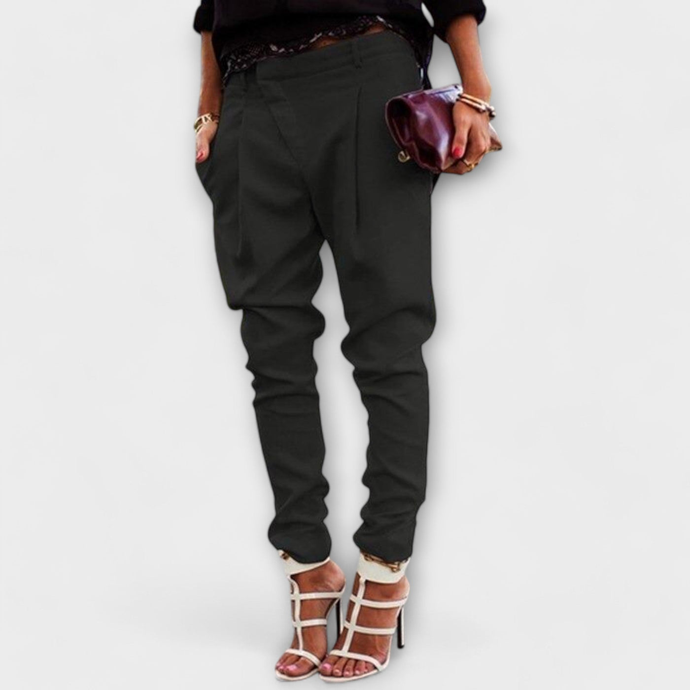 Mira - Elegant cuffed trousers