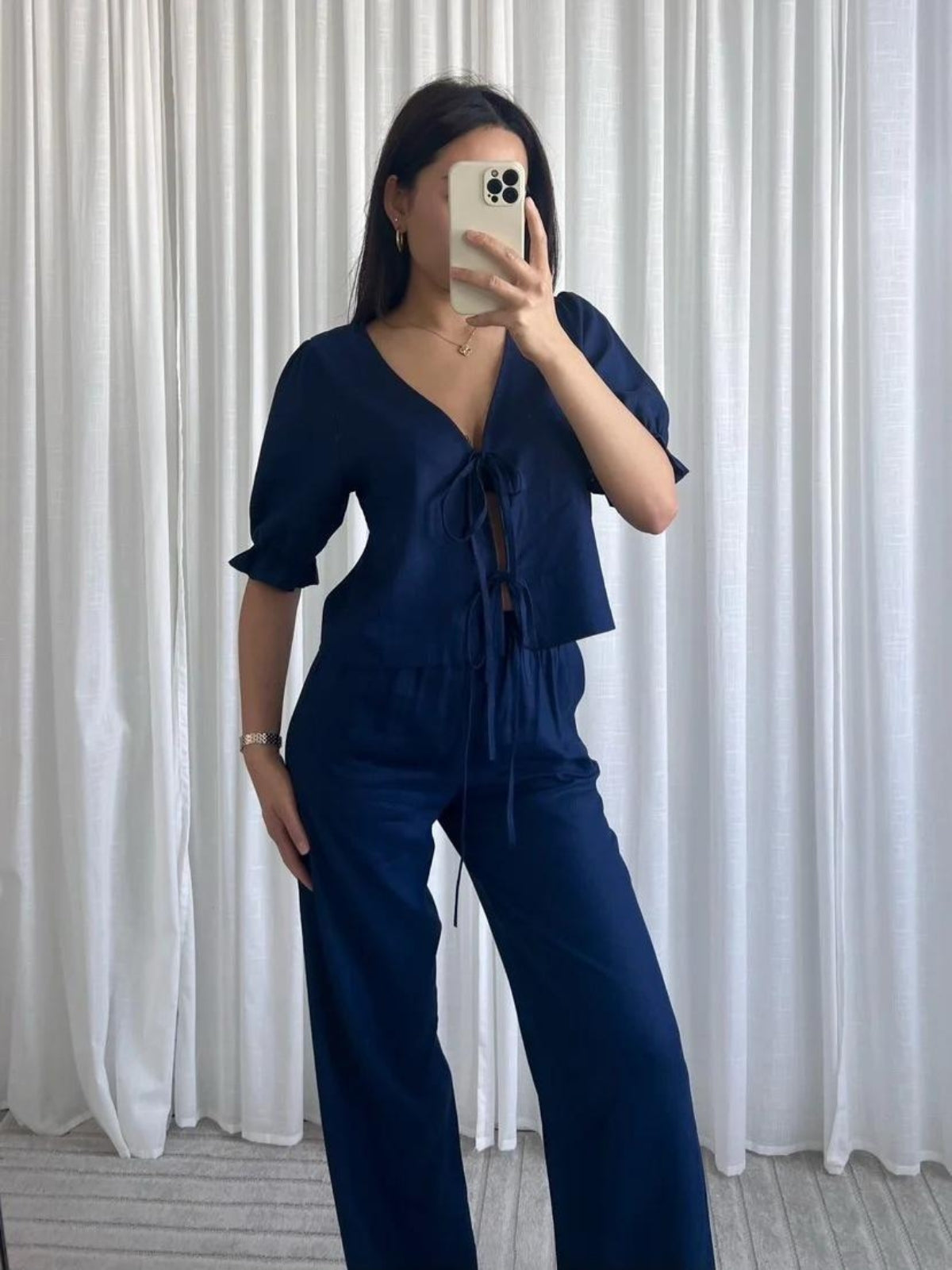 FEMMEHAUS Ava Linen Pants