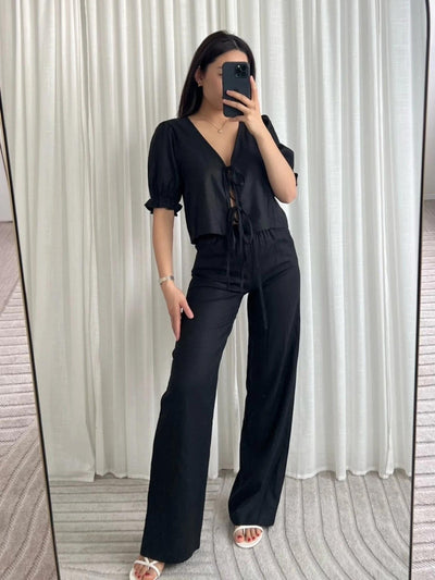 FEMMEHAUS Ava Linen Pants