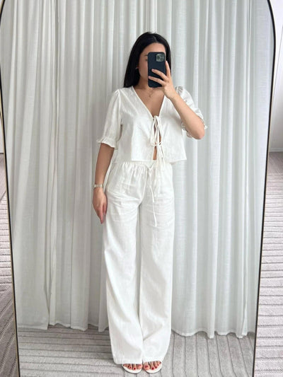 FEMMEHAUS Ava Linen Pants