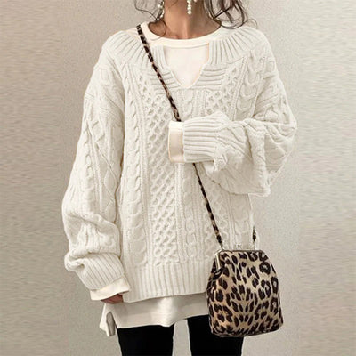 Luciana™ | Twisted-knit winter sweater