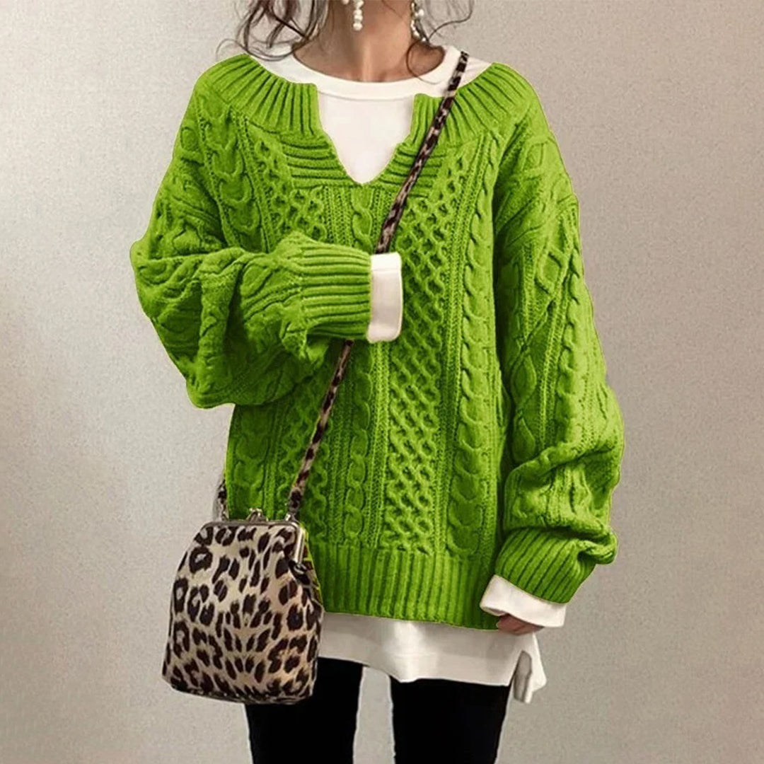 Luciana™ | Twisted-knit winter sweater