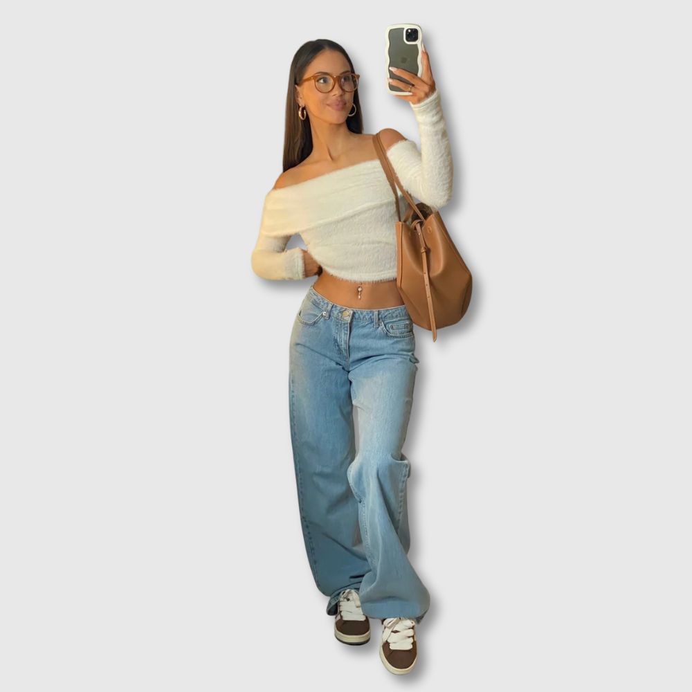 FLORINE - Low-Rise Jeans