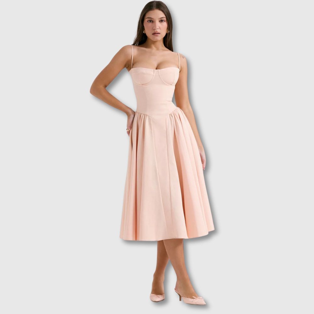 Ancora - Midi Dress with Corset