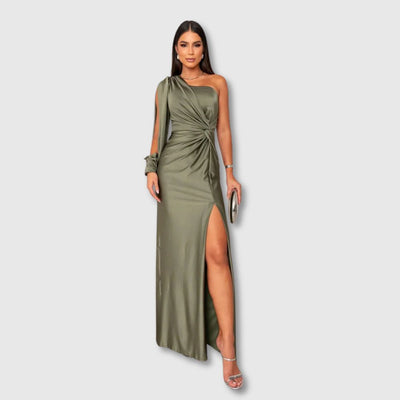 Evora - Long Satin Dress