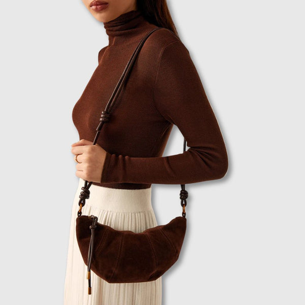 Minimalist Croissant Crossbody Bag