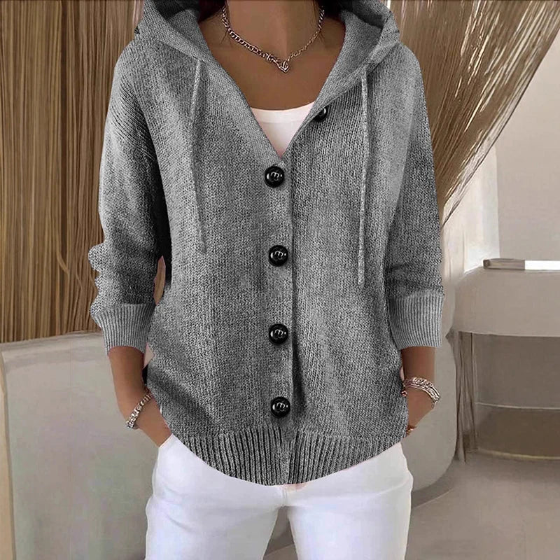 Fabiana | Soft knitted cardigan with hood
