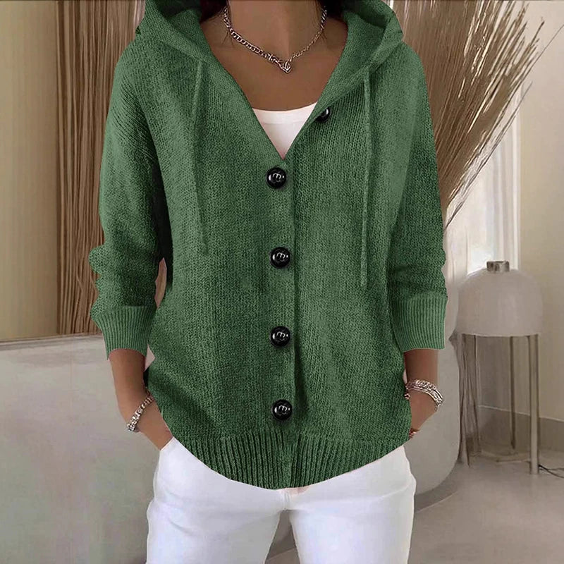 Fabiana | Soft knitted cardigan with hood