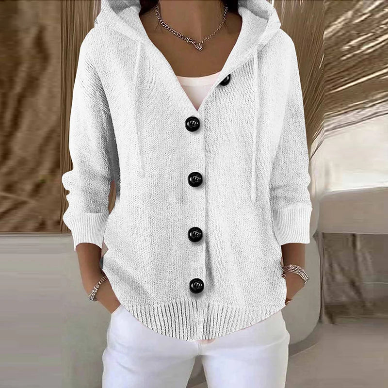 Fabiana | Soft knitted cardigan with hood