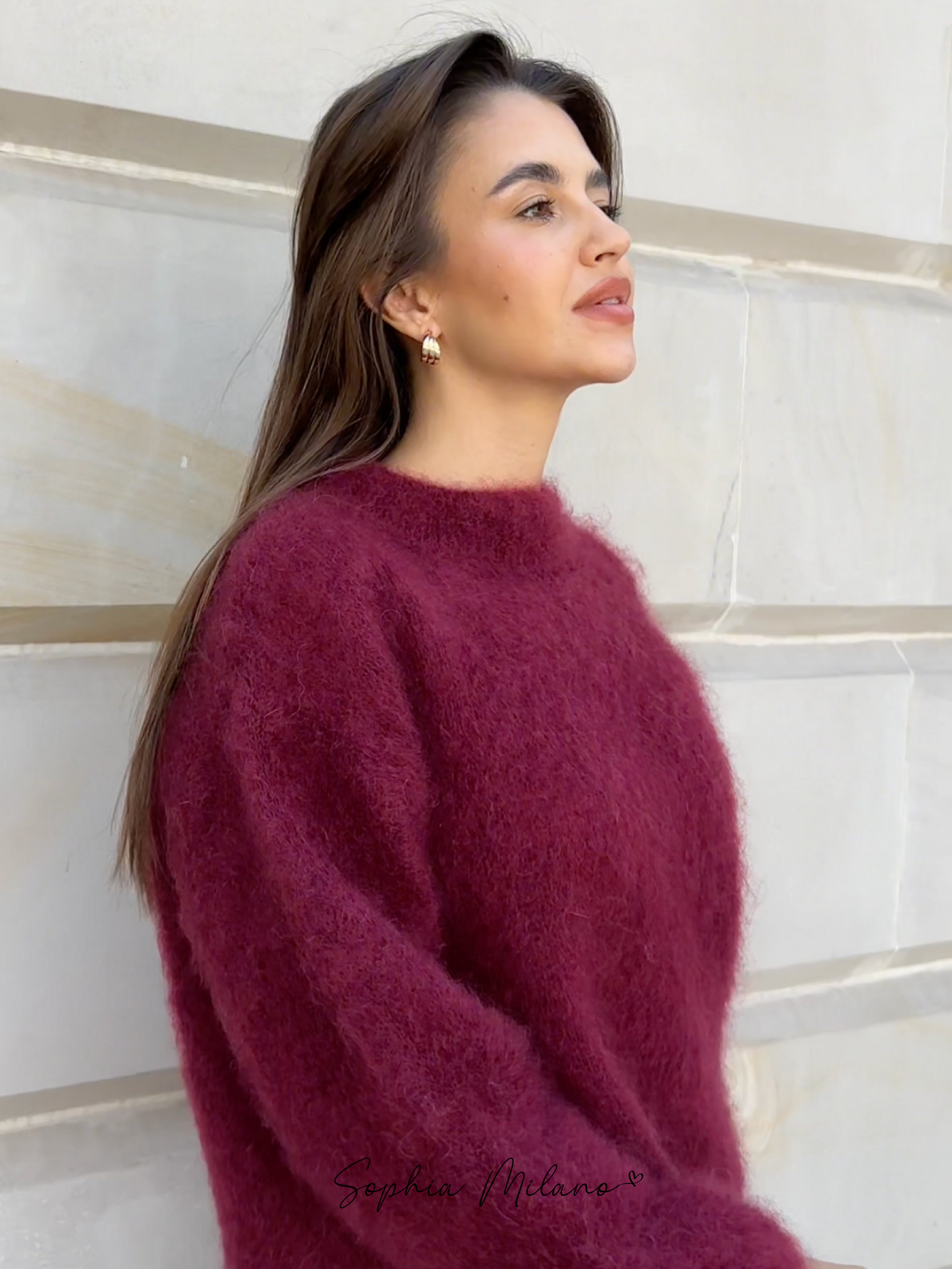 SOPHIA - Mohair round neck