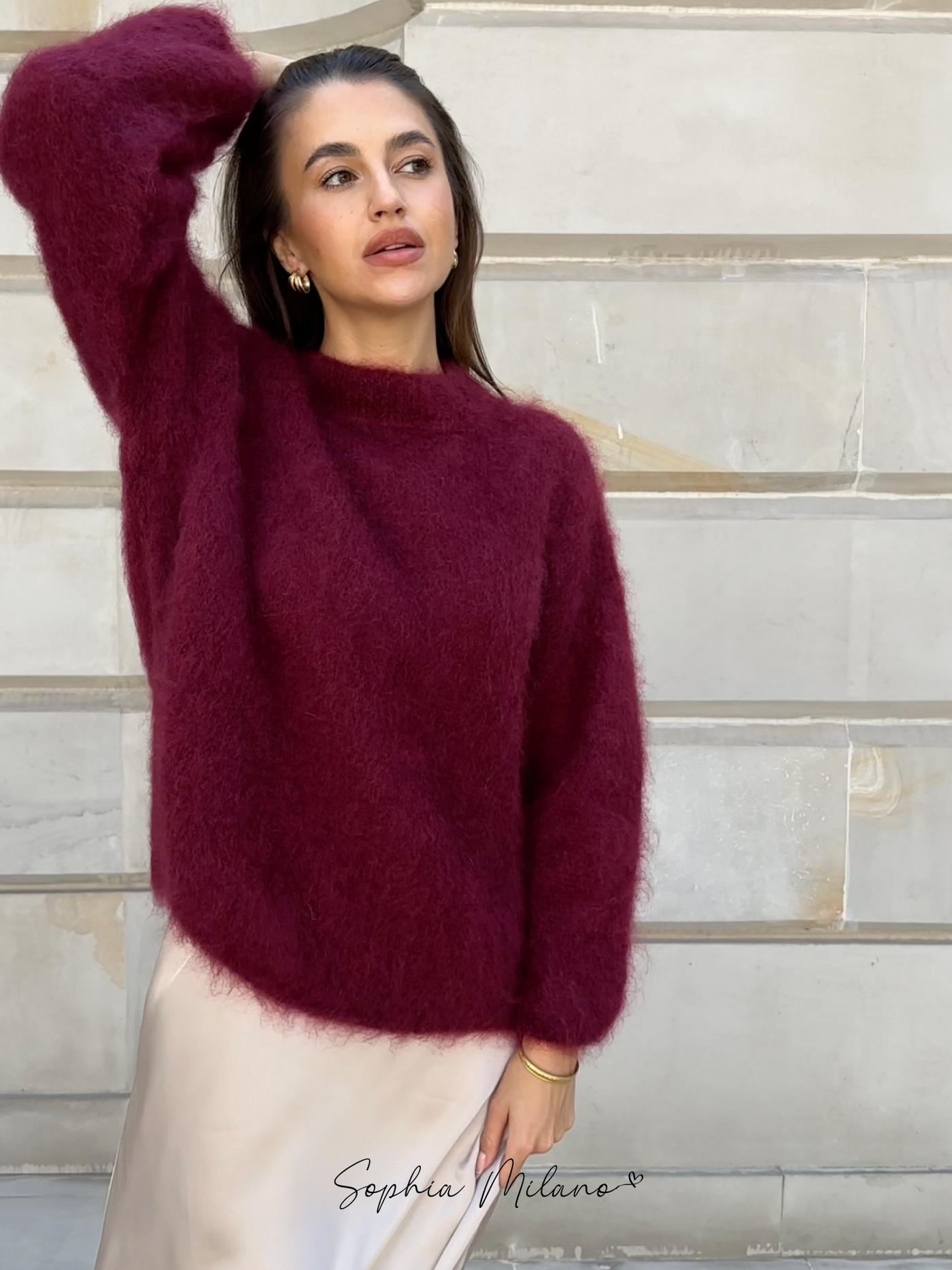 SOPHIA - Mohair round neck
