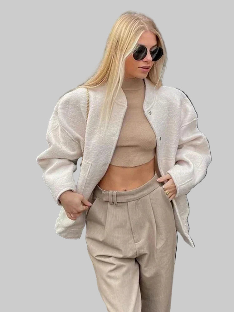 INES - Oversized Bomber Jacket