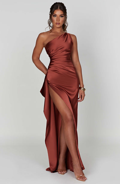 Génova - Long satin dress