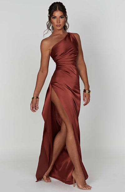 Génova - Long satin dress