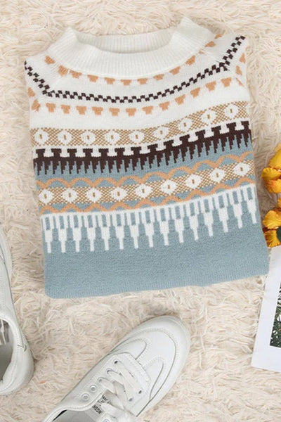 Gemma Textured Crew Neck Sweater