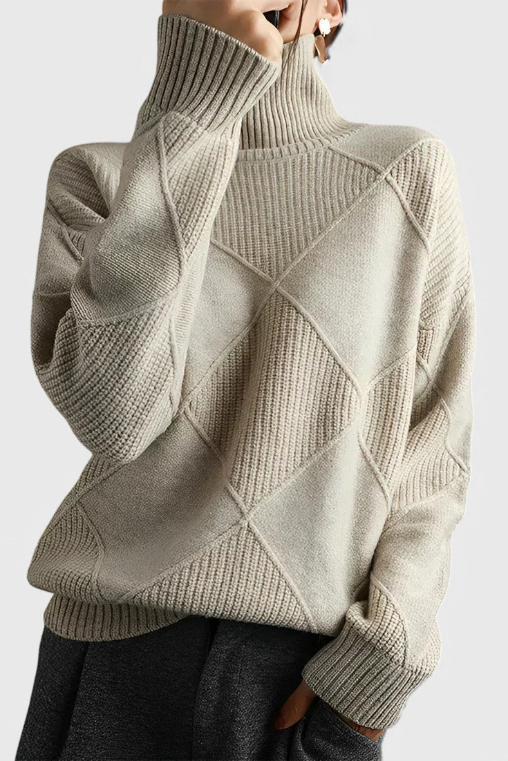 Jasmine Cashmere High-Neck Sweater