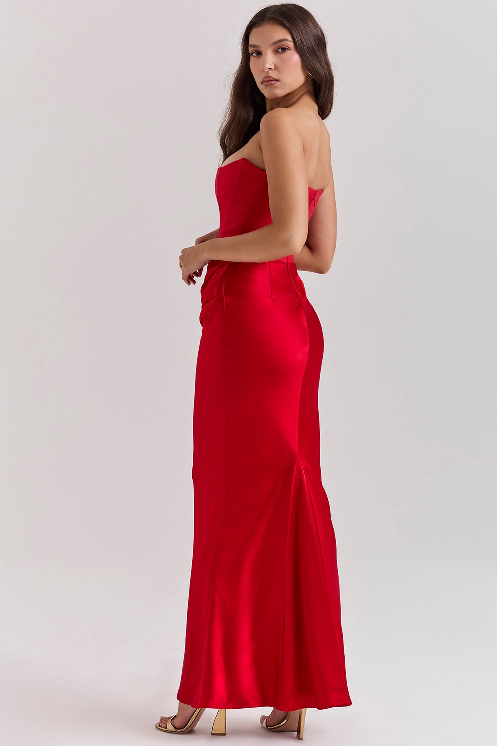 Niza - Long Satin Dress