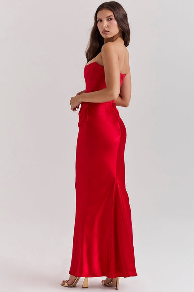 Niza - Long Satin Dress