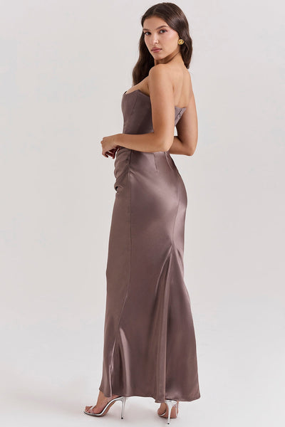 Niza - Long Satin Dress
