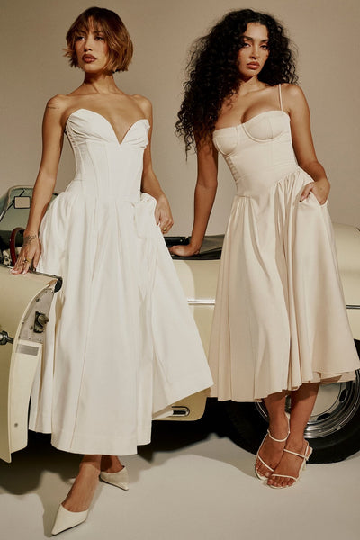 Ava – Midi Dress with Corset