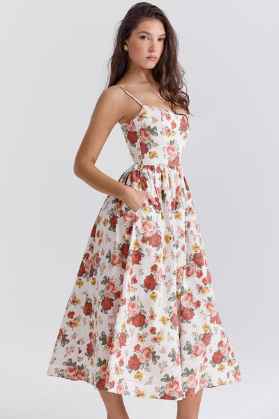 Anahi – Printed Midi Dress