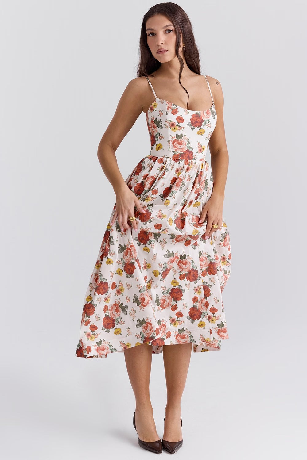 Anahi – Printed Midi Dress