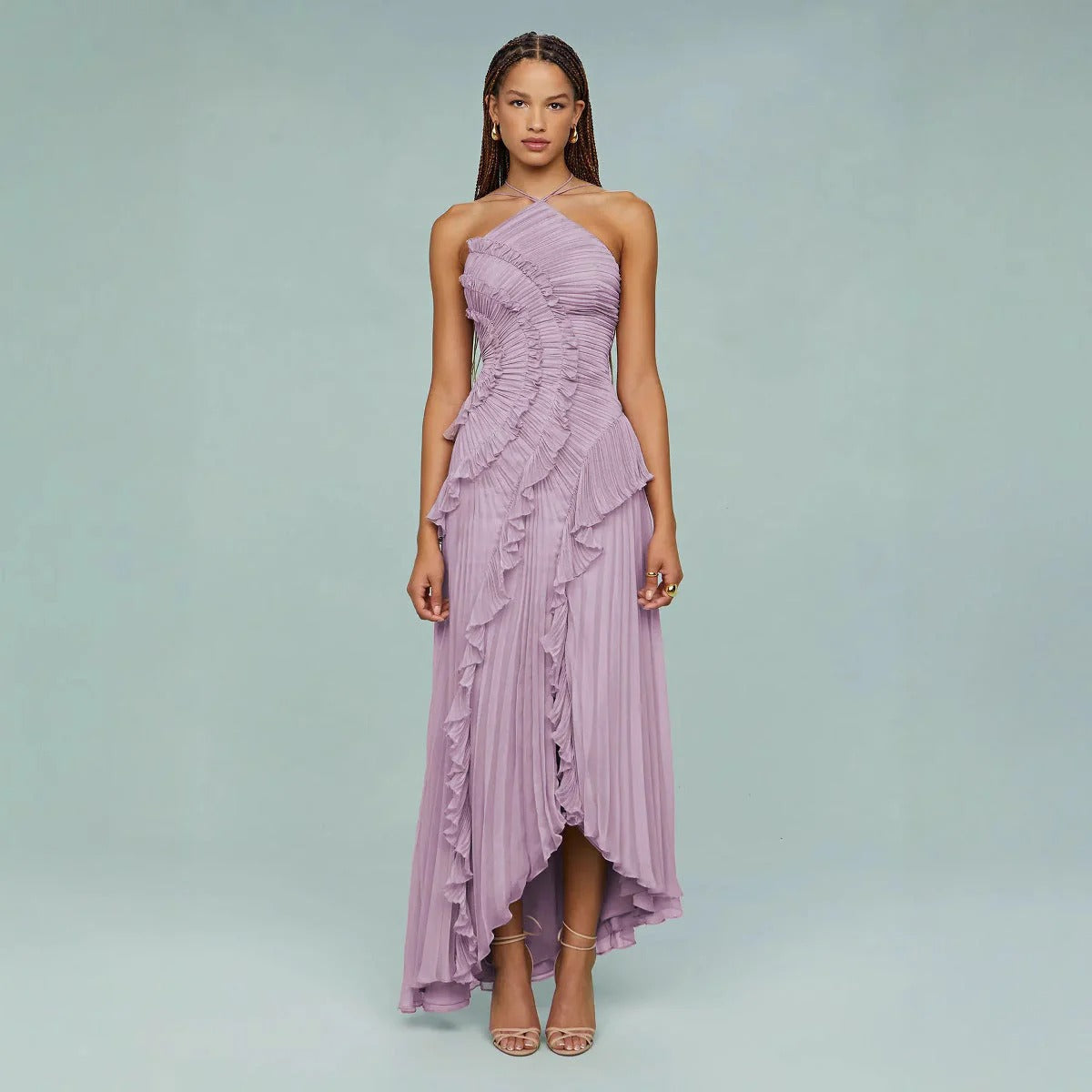 OLAYA – Long Dress with Ruffles